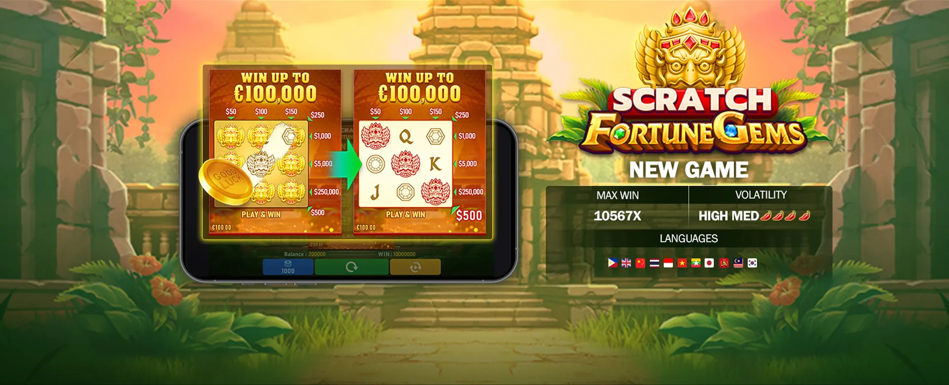 superph customer service representative assisting a player